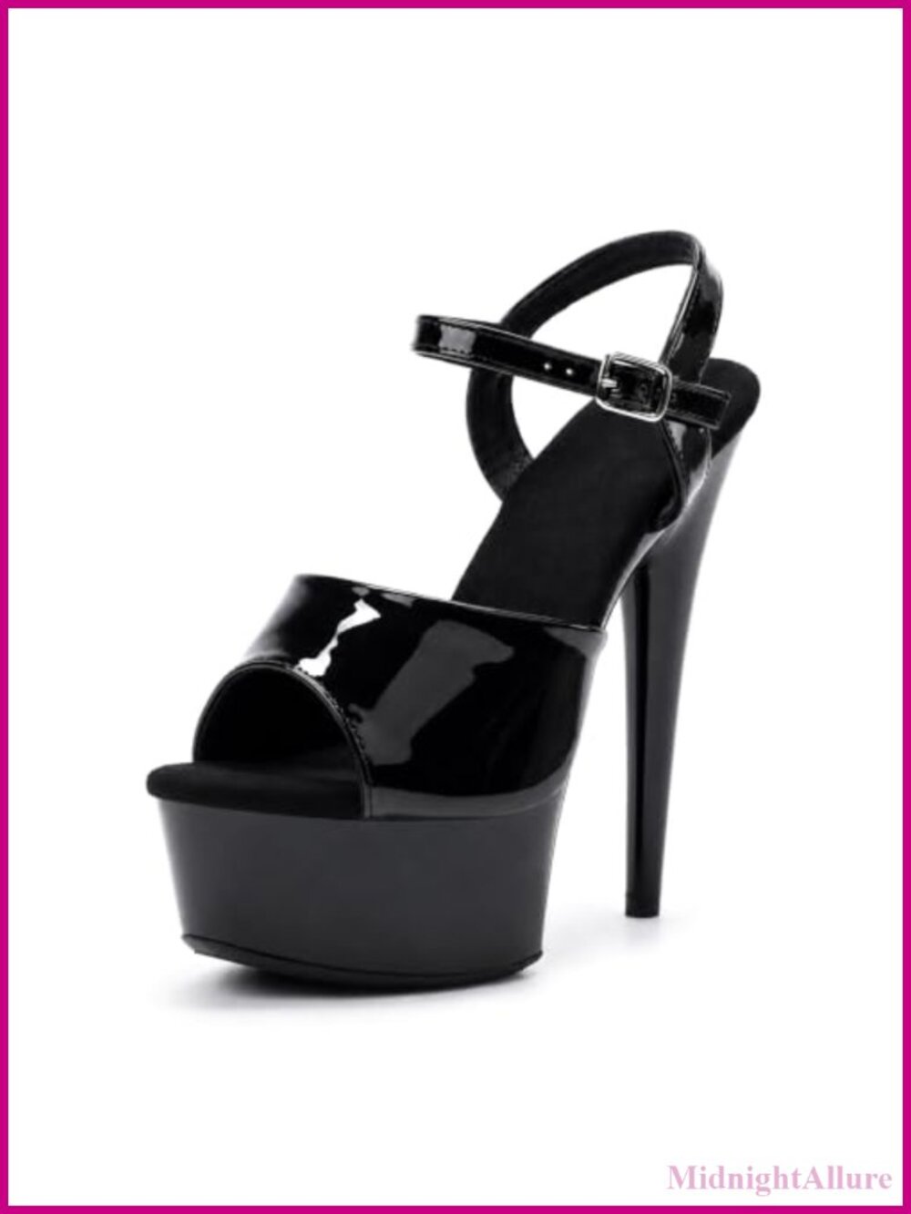 Womens 6in Platform Sandal Heels Ankle Strap Pole Dance Exotic Dancer Shoes